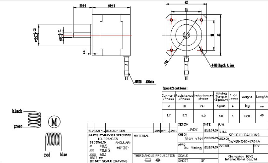 3b yazıcı extruder - reprap uyumlu step motorlu extruder boyutları